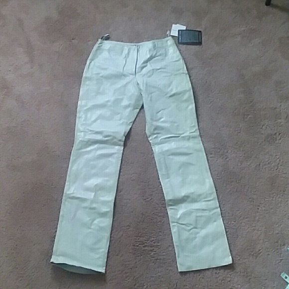 womens leather pants with pockets